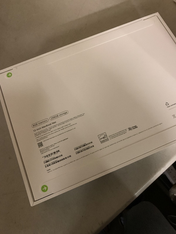 Photo 1 of Apple 2026 MacBook Neo 13-inch Laptop with A18 Pro chip: Built for AI and Apple Intelligence, Liquid Retina Display, 8GB Unified Memory, 256GB SSD Storage, 1080p FaceTime HD Camera; Indigo