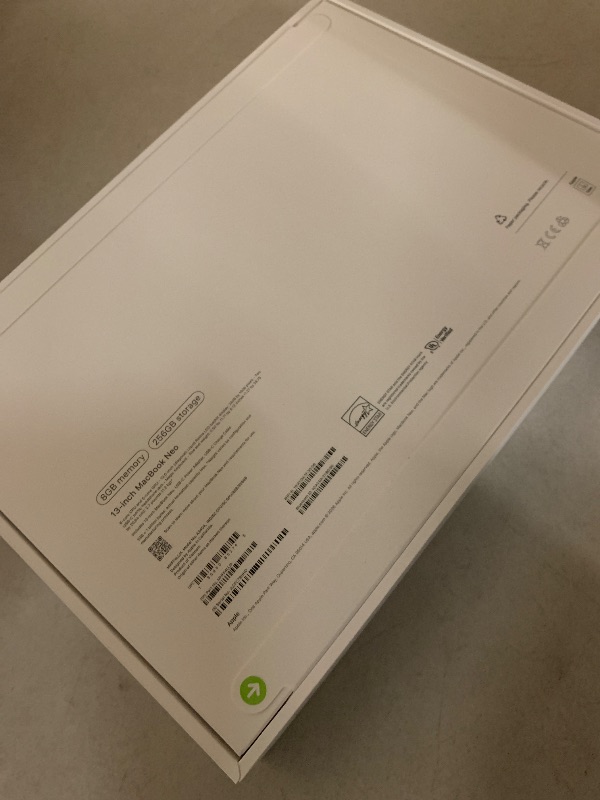 Photo 1 of Apple 2026 MacBook Neo 13-inch Laptop with A18 Pro chip: Built for AI and Apple Intelligence, Liquid Retina Display, 8GB Unified Memory, 256GB SSD Storage, 1080p FaceTime HD Camera; Indigo