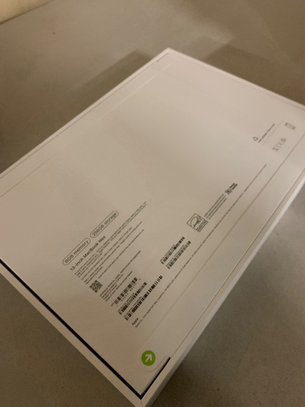 Photo 1 of Apple 2026 MacBook Neo 13-inch Laptop with A18 Pro chip: Built for AI and Apple Intelligence, Liquid Retina Display, 8GB Unified Memory, 256GB SSD Storage, 1080p FaceTime HD Camera; Indigo
