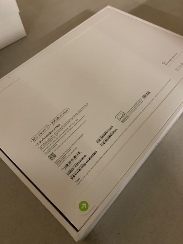 Photo 1 of Apple 2026 MacBook Neo 13-inch Laptop with A18 Pro chip: Built for AI and Apple Intelligence, Liquid Retina Display, 8GB Unified Memory, 256GB SSD Storage, 1080p FaceTime HD Camera; Indigo