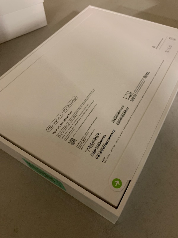 Photo 1 of Apple 2026 MacBook Neo 13-inch Laptop with A18 Pro chip: Built for AI and Apple Intelligence, Liquid Retina Display, 8GB Unified Memory, 512GB SSD Storage, 1080p FaceTime HD Camera, Touch ID; Silver
