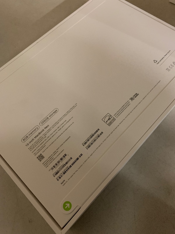 Photo 1 of Apple 2026 MacBook Neo 13-inch Laptop with A18 Pro chip: Built for AI and Apple Intelligence, Liquid Retina Display, 8GB Unified Memory, 256GB SSD Storage, 1080p FaceTime HD Camera; Indigo