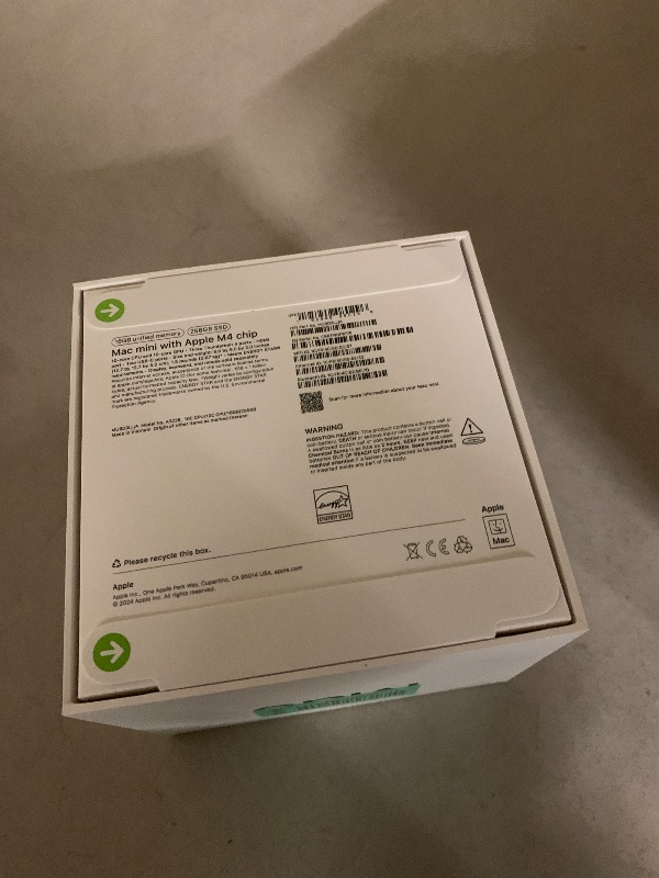Photo 1 of Apple 2024 Mac mini Desktop Computer with M4 chip with 10?core CPU and 10?core GPU: Built for Apple Intelligence, 16GB Unified Memory, 256GB SSD Storage, Gigabit Ethernet. Works with iPhone/iPad