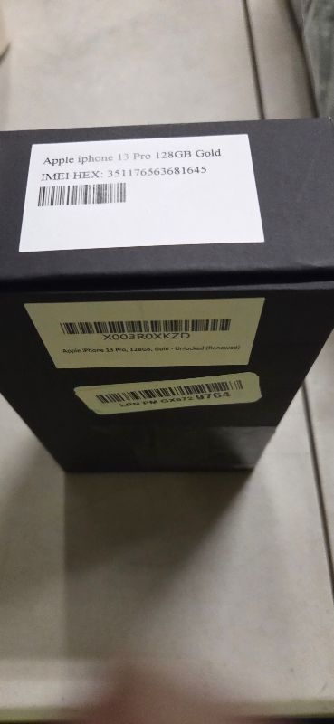 Photo 1 of Apple iPhone 13 Pro, 128GB, Gold - Unlocked (Renewed)