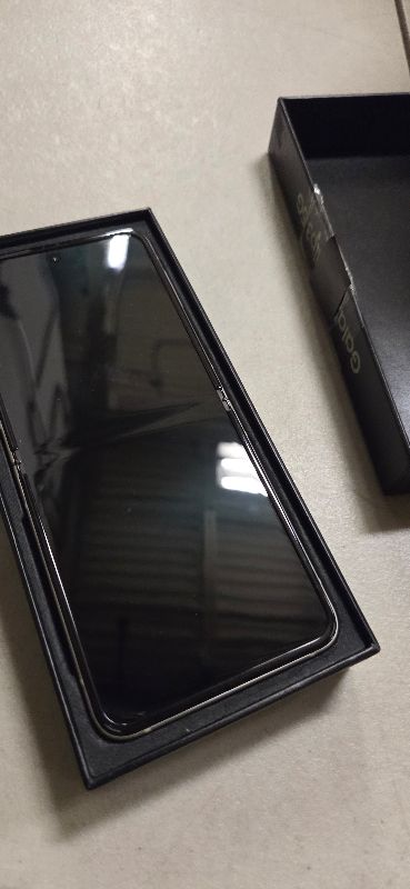 Photo 1 of SAMSUNG Galaxy Z Flip 3 5G Cell Phone, Factory Unlocked Android Smartphone, 128GB, Flex Mode, Super Steady Camera, Ultra Compact, US Version, Cream