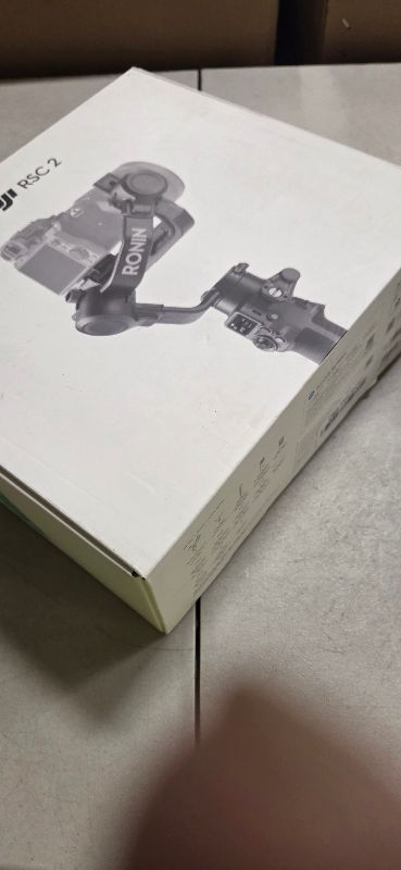 Photo 1 of DJI RSC 2 - 3-Axis Gimbal Stabilizer for DSLR and Mirrorless Camera, Nikon, Sony, Panasonic, Canon, Fujifilm, 6.6 lb Payload, Foldable Design, Vertical Shooting, OLED Screen, Black