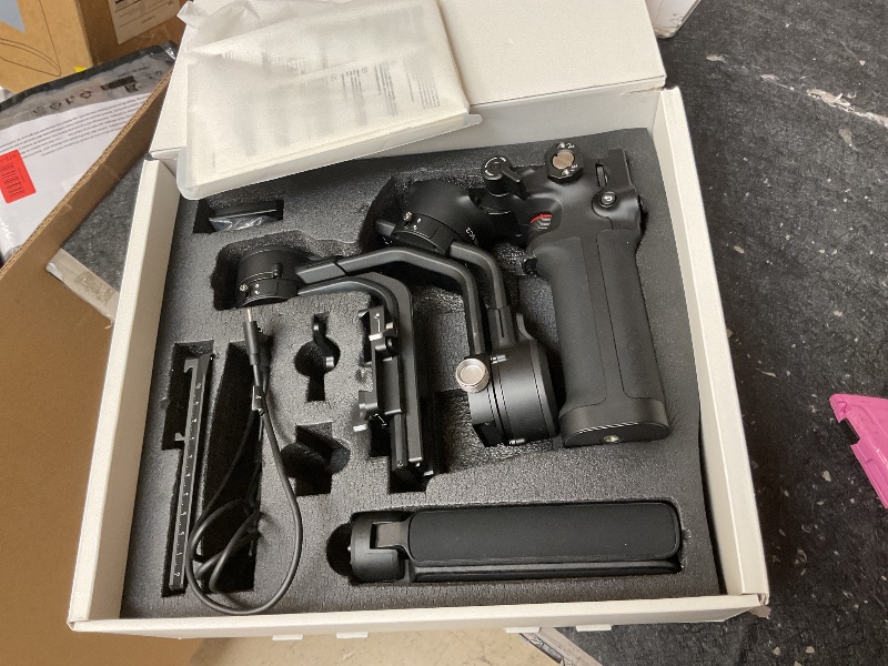 Photo 1 of DJI RSC 2 - 3-Axis Gimbal Stabilizer for DSLR and Mirrorless Camera, Nikon, Sony, Panasonic, Canon, Fujifilm, 6.6 lb Payload, Foldable Design, Vertical Shooting, OLED Screen, Black