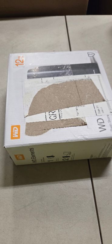 Photo 1 of Western Digital 12TB Elements Desktop External Hard Drive, USB 3.0 external hard drive for plug-and-play storage - Western DigitalBWLG0120HBK-NESN