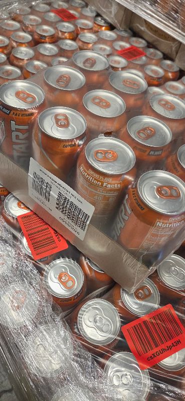 Photo 1 of *****Sold as pallet*****Mountain Dew Kickstart, Orange Citrus, 92mg Caffeine, Vitamins B & C, 80 Calories, 5% Juice, 16 Fl Oz (Pack of 12)  130 cases Exp 05-05-2026