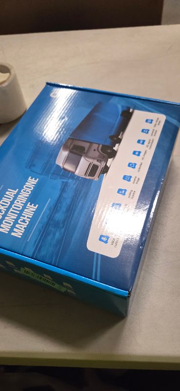 Photo 1 of 1080P Backup Camera System Kit,7 Inch Reversing Monitor with Record Function Night Vision DVR Monitor 2 Camera 2 Split Screen+Waterproof Reverse/Front View Camera for RV/Semi Box Truck