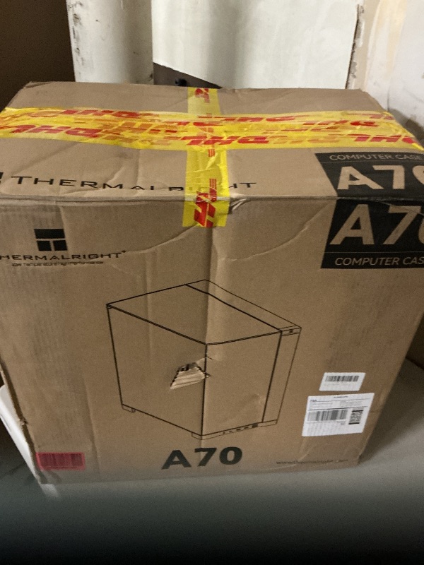 Photo 1 of Thermalright A70ATX Gaming Case Three-Sided Pillar-Free Panoramic Glass Panel ?Type-C Port mid-Tower Computer case Tool-Free Quick-Release Vertical GPU Bracket Anti-Drop Design, Black