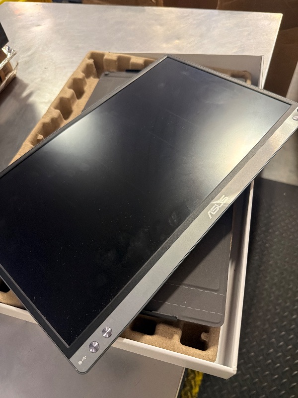 Photo 1 of ASUS ZenScreen 15.6” 1080P Portable USB-C Monitor (MB16AHG) - Full HD, IPS, 144Hz, Mini-HDMI, Freesync Premium™, Ergo Kickstand, Eye Care, Blue Light Filter, Tripod Mountable, Protective Sleeve