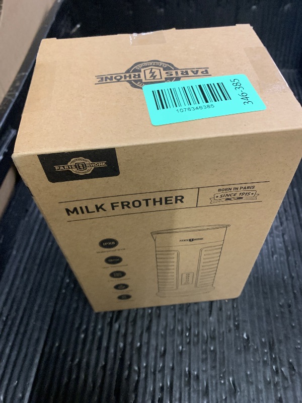 Photo 1 of Stainless Steel Milk Frother, Waterproof & Fully Dishwasher Safe, 4 Modes for Hot/Cold Foam, Latte, Cappuccino, One-Touch Operation, Ergonomic Grip, Compact Coffee Maker