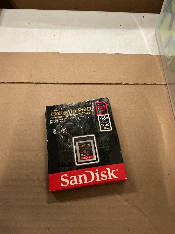 Photo 1 of SANDISK 128GB Extreme PRO CFexpress Card Type B - SDCFE-128G-GN4NN