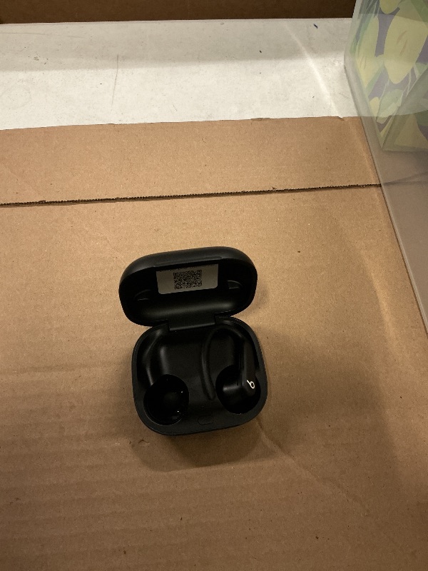 Photo 1 of MISSING ONE EARBUD—- Beats Powerbeats Pro 2 - Wireless Noise Cancelling Workout Earbuds with Secure- Fit Earhooks, Up to 45-Hour Battery with Charging Case, Sweat & Water Resistant, Heart Rate Monitoring - Jet Black