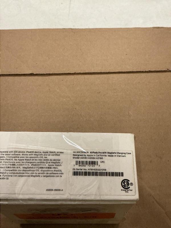Photo 1 of Apple AirPods Pro (1st Generation) with MagSafe Charging Case