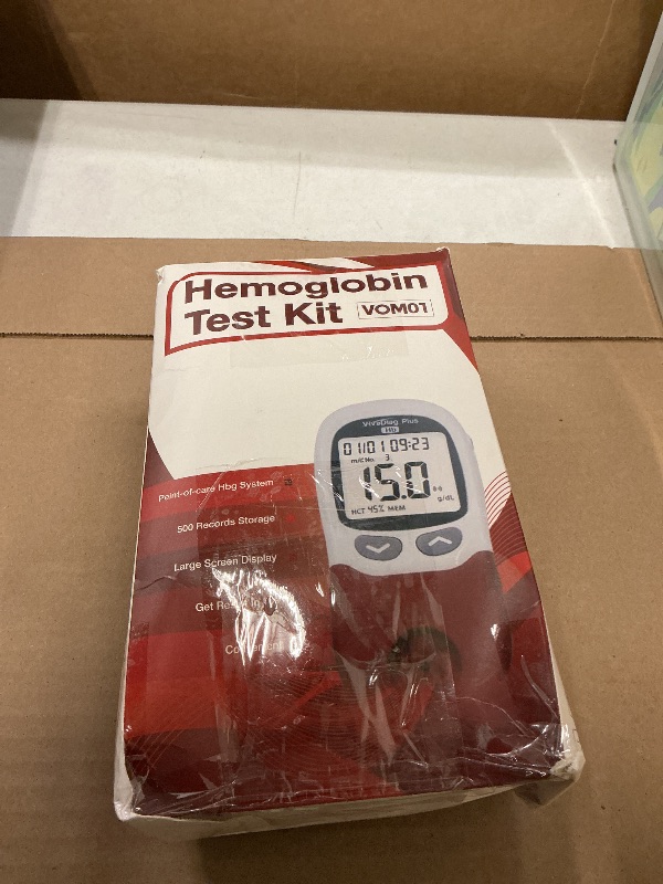 Photo 1 of TREEHOUSE LAB Hemoglobin Test Kits with 100 Hemoglobin Test Strips, Hemoglobin Test Meter, Hemoglobin Test Kit for Home Use, Easy to Use and Read.