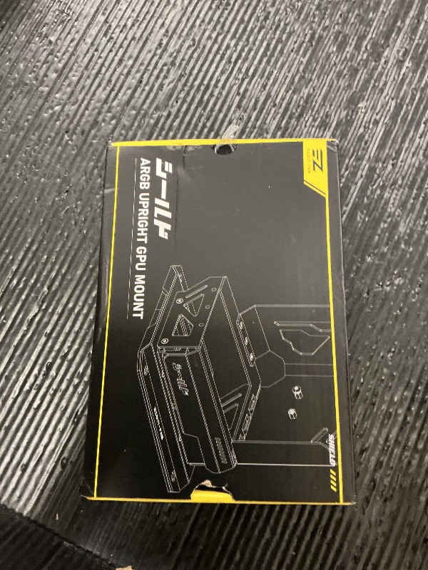 Photo 1 of EZDIY-FAB Shield ARGB Upright GPU Mount with PCIe 5.0 Riser Cable, Vertical GPU Bracket Support RTX 50 Series, 20 Degree Adjustable Angle, Magnetic & Fan-Slot Installation, 5V ARGB Sync – Black 600mm