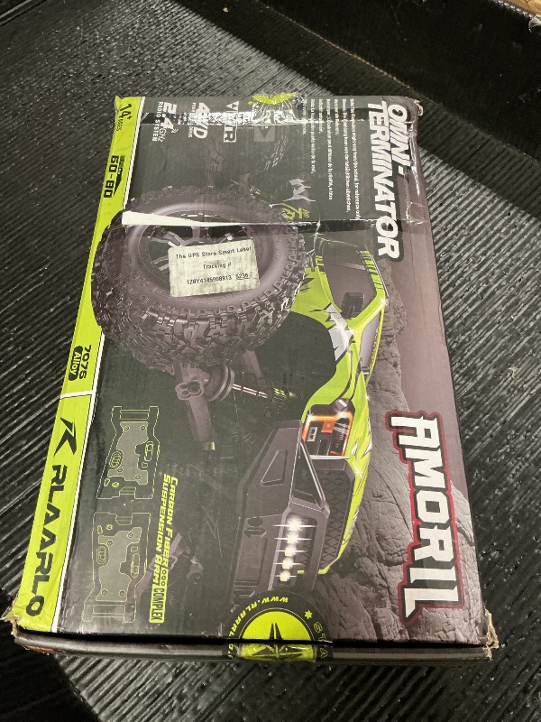 Photo 1 of RIAARIO 1/10 Brushless RC Cars, Monster Truck, 50+ MPH, 4WD, Waterproof, Carbon Fiber, Black, Ages 8+