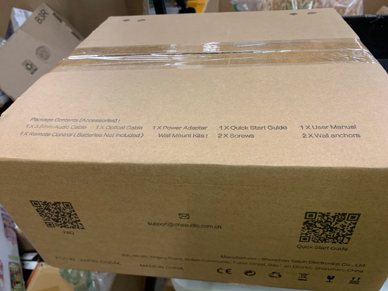 Photo 1 of Saiyin Sound Bar for Smart TV with Subwoofer, 100W Detachable Soundbar Home Theater Surround Sound System for TV with Horn Tweeter, Adjustable Bass and HDMI-ARC/Bluetooth Optical/AUX/Connection