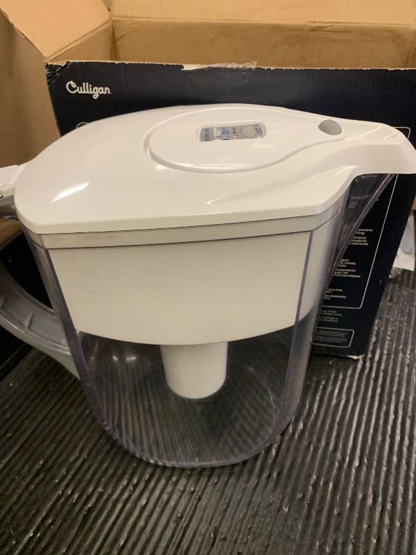 Photo 1 of Culligan with ZeroWater Technology 12-Cup Water Filter Pitcher – Includes 5-Stage Advanced Water Filter, IAPMO Certified to Reduce Lead, Total PFAS (Forever Chemicals), Mercury, Fluoride, and Chlorine