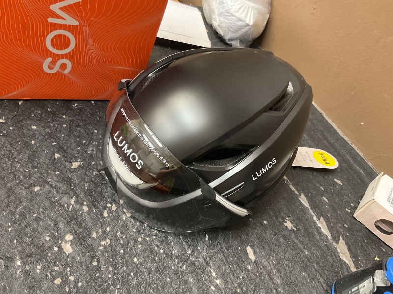 Photo 1 of Lumos Ultra E-Bike Smart Helmet | NTA 8776 Certified | Front & Rear LED Lights | Retractable Face Shield | App Controlled | EBike, Scooter, Cycling, Bicycle | Adults, Men Women