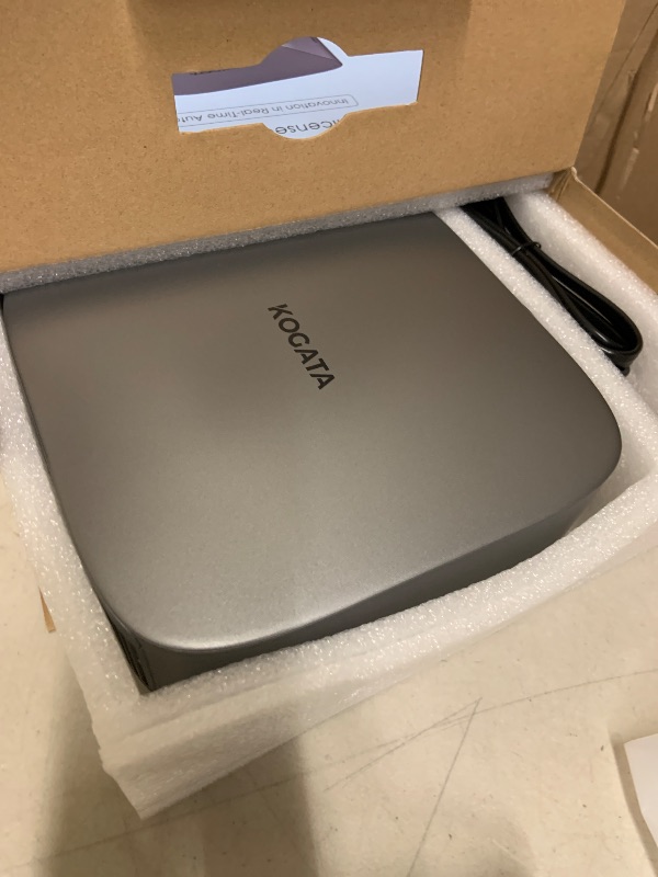 Photo 1 of [Short Throw/Built in Apps] Projector 4K with WiFi and Bluetooth, 2000ANSI TOF Auto Focus Keystone Smart Projector for Dolby Audio Home Theater Movie, Kogata Outdoor Projector Portable Ceiling Gray