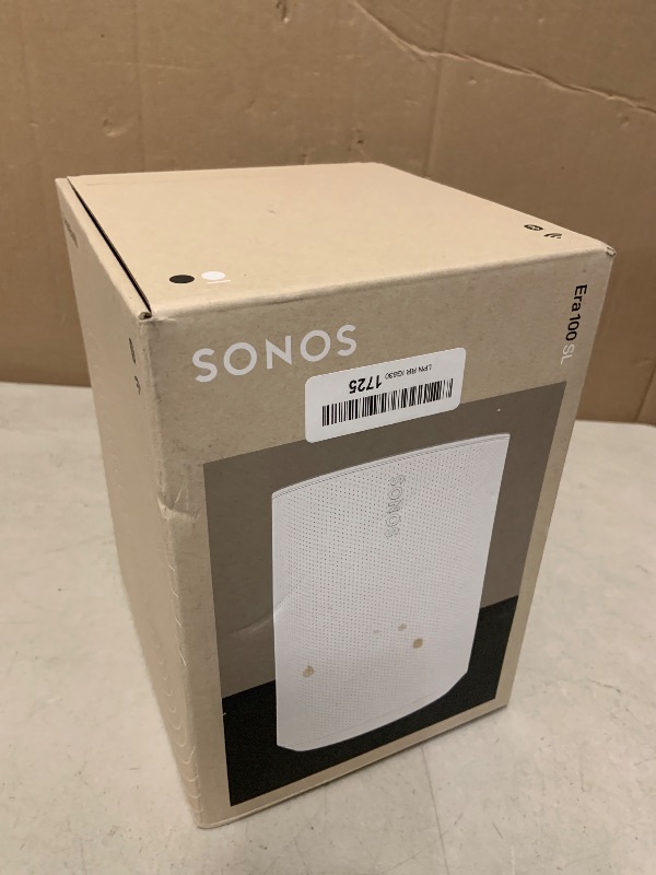 Photo 1 of Sonos Era 100 SL - Compact, Microphone-Free Speaker with WiFi, Bluetooth - White
