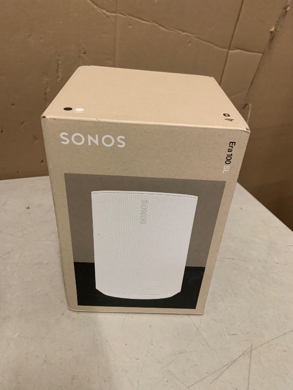Photo 1 of Sonos Era 100 SL - Compact, Microphone-Free Speaker with WiFi, Bluetooth - White