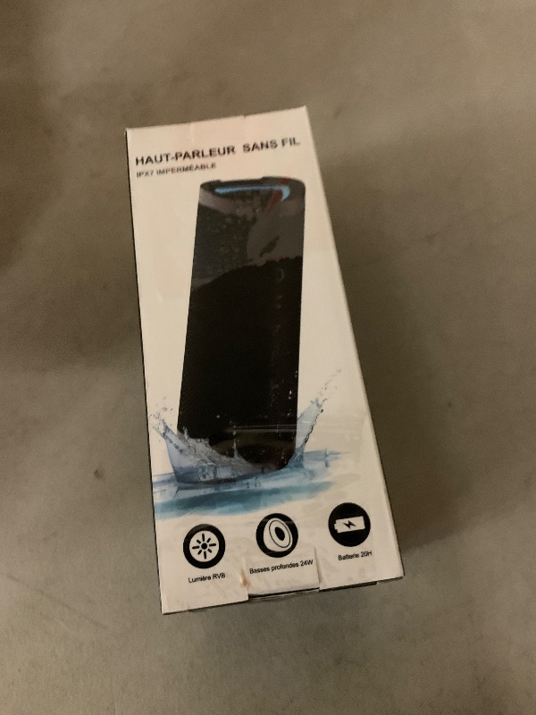 Photo 1 of Vanzon Bluetooth Speaker, V40 Portable Bluetooth Speaker, IPX7 Waterproof Wireless Speaker with 24W Stereo Sound,TWS Pairing,24H Playtime and Colorful RGB Lights for Home,Outdoor,Party