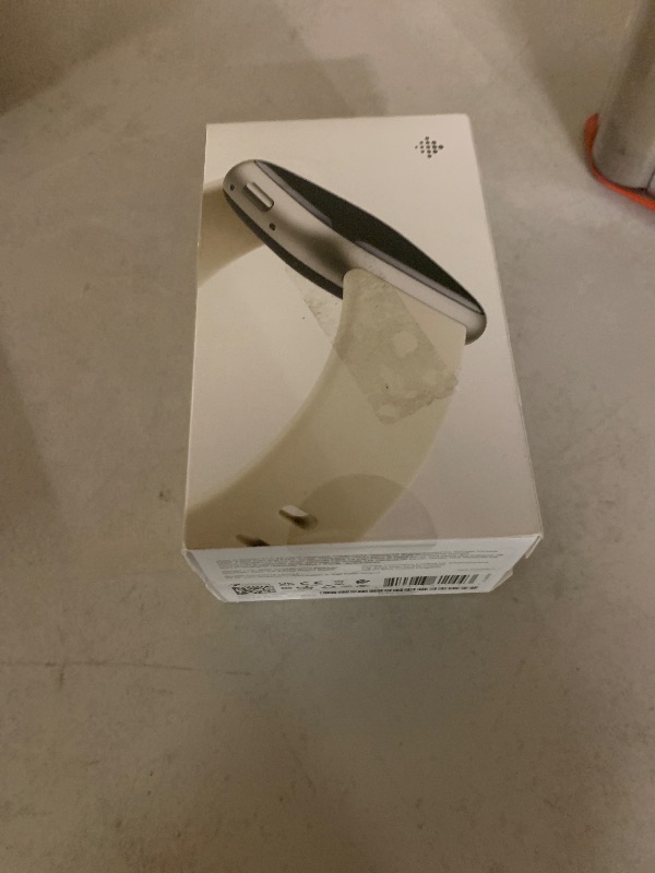 Photo 1 of Fitbit Sense 2 Advanced Health and Fitness Smartwatch with Tools to Manage Stress and Sleep, ECG App, SpO2, 24/7 Heart Rate and GPS, Lunar White/Platinum, One Size (S & L Bands Included)