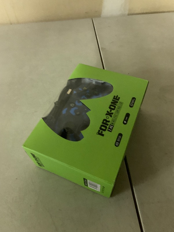 Photo 1 of IWGAME Wireless Controller for X-BOX, Gaming Controller Support Turbo/3.5MM Audio Jack/Dual Vibration, Controller Compatible with X-BOX One/ One S/X, X-BOX Series S/X, PC, IOS, Android Platforms,with 2.4g Adapter(Blue Camo)