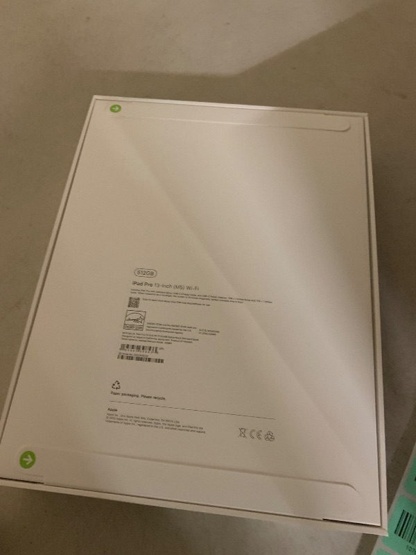Photo 1 of Apple iPad Pro 13-inch (M5): Ultra Retina XDR Display, 512GB, Landscape 12MP Front Camera/12MP Back Camera, LiDAR Scanner, Wi-Fi 7 with Apple N1, Face ID, All-Day Battery Life — Space Black