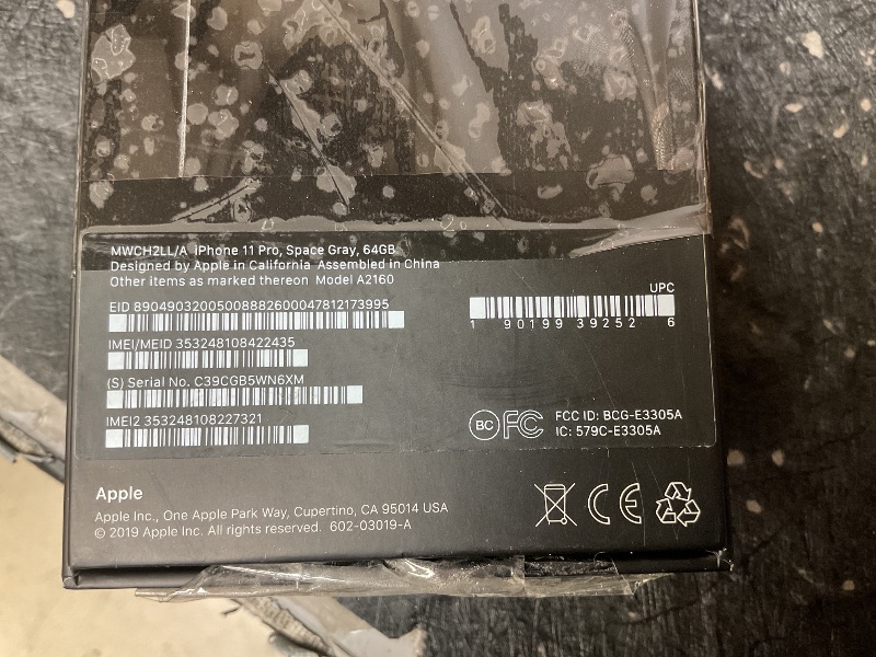 Photo 1 of Apple iPhone 11 Pro [64GB, Space Gray] + Carrier Subscription [Cricket Wireless]