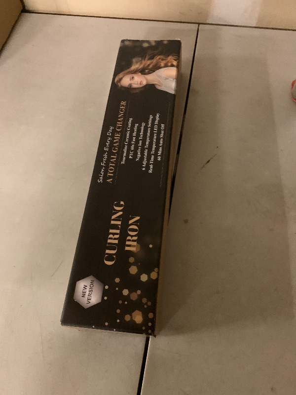 Photo 1 of Nycoba Curling Iron, 1 1/4 Inch Hair Curling Wand with Ceramic Coating, Professional Hair Curler, Fast Heating up to 430°F, Wide Voltage for Worldwide, 60 Mins Auto Off, Magenta