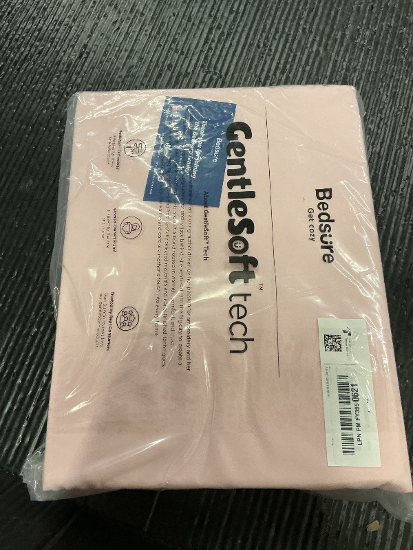 Photo 1 of Bedsure Queen Sheet Set, Rayon Derived from Bamboo, Cooling Sheets, PureWoven, Breathable & Soft, Deep Pocket Up to 16 Inches, Hotel Luxury Silky Bedding for Hot Sleepers, Pink