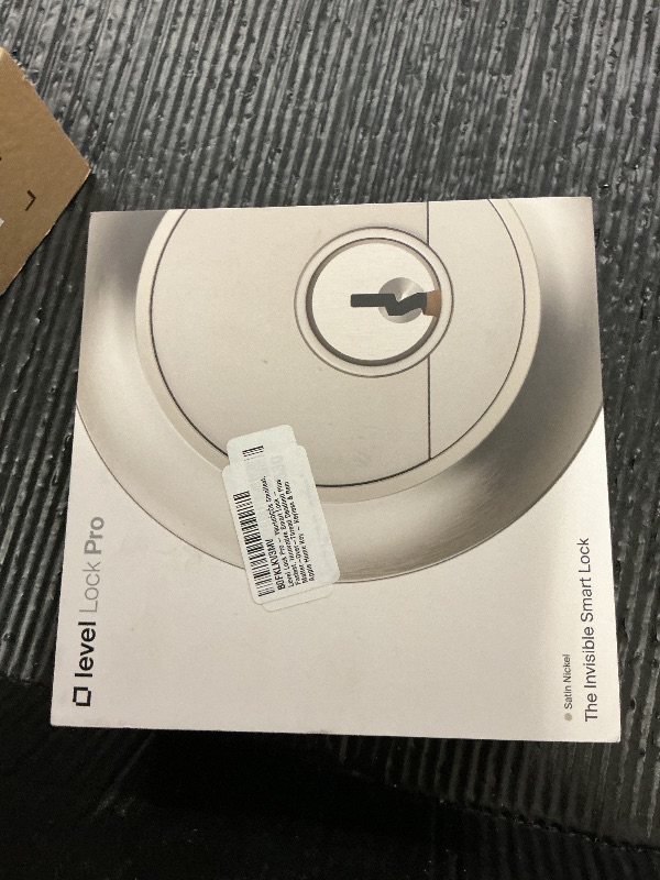 Photo 1 of Level Lock Pro - World’s Smallest, Fastest, Innovative Smart Lock - Matter-Over-Thread Deadbolt Plus Apple Home Key - Keyless & Remote Access via Apple, Alexa, Google Home, SmartThings (Satin Nickel)