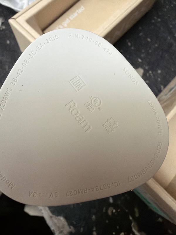 Photo 1 of Sonos Roam 2 - White - Portable Waterproof Bluetooth Speaker