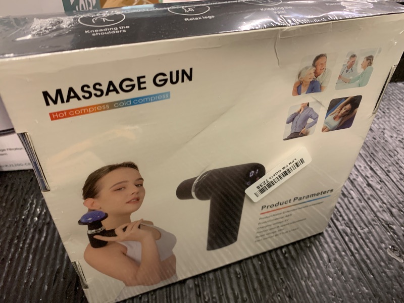 Photo 1 of Beyn Hot & Cold Therapy Massage Gun with Detachable Long Handle - Deep Tissue Percussion Massager for Back Pain Relief, 6 Speeds & 6 Heads, LCD Display, USB-C Rechargeable, Quiet Muscle Massager