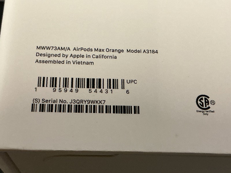 Photo 1 of Apple AirPods Max Wireless Over-Ear Headphones, Pro-Level Active Noise Cancellation, Transparency Mode, Personalized Spatial Audio, USB-C Charging, Bluetooth Headphones for iPhone - Orange