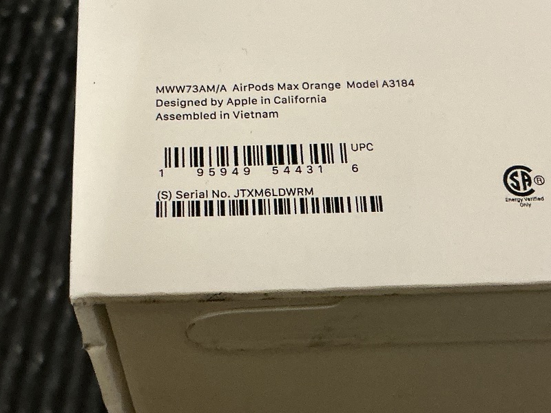 Photo 1 of Apple AirPods Max Wireless Over-Ear Headphones, Pro-Level Active Noise Cancellation, Transparency Mode, Personalized Spatial Audio, USB-C Charging, Bluetooth Headphones for iPhone - Orange