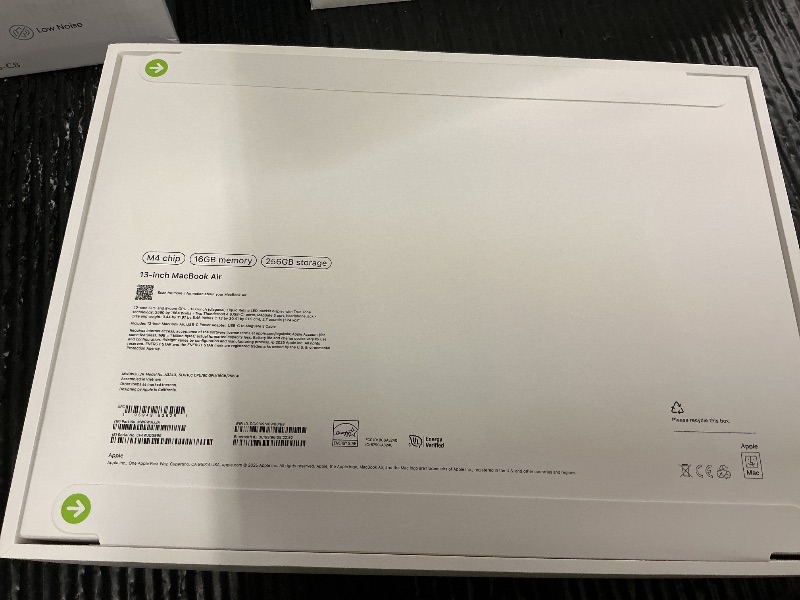 Photo 1 of Apple 2025 MacBook Air 13-inch Laptop with M4 chip: Built for Apple Intelligence, 13.6-inch Liquid Retina Display, 16GB Unified Memory, 256GB SSD Storage, 12MP Center Stage Camera, Touch ID; Silver