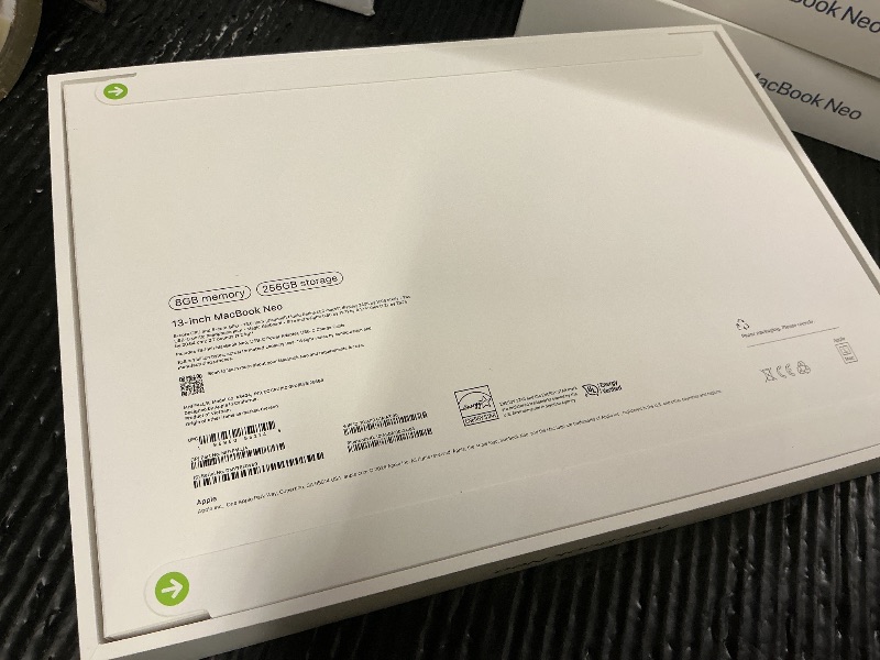 Photo 1 of Apple 2026 MacBook Neo 13-inch Laptop with A18 Pro chip: Built for AI and Apple Intelligence, Liquid Retina Display, 8GB Unified Memory, 256GB SSD Storage, 1080p FaceTime HD Camera; Indigo