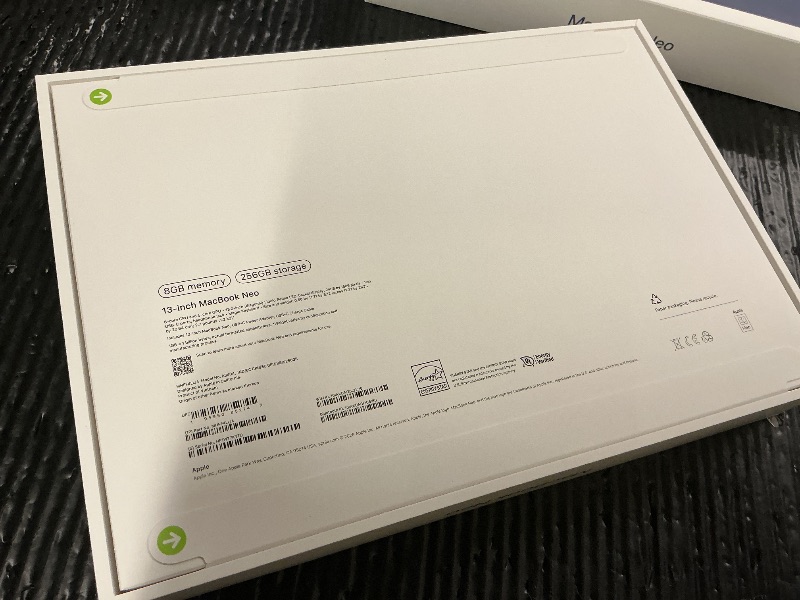 Photo 1 of Apple 2026 MacBook Neo 13-inch Laptop with A18 Pro chip: Built for AI and Apple Intelligence, Liquid Retina Display, 8GB Unified Memory, 256GB SSD Storage, 1080p FaceTime HD Camera; Indigo