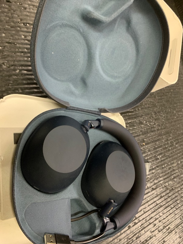 Photo 1 of ******USED******Sony WH-1000XM6 The Best Noise Canceling Wireless Headphones, HD NC Processor QN3, 12 Microphones, Adaptive NC Optimizer, Mastered by Engineers, Studio-Quality, 30-Hour Battery, Midnight Blue