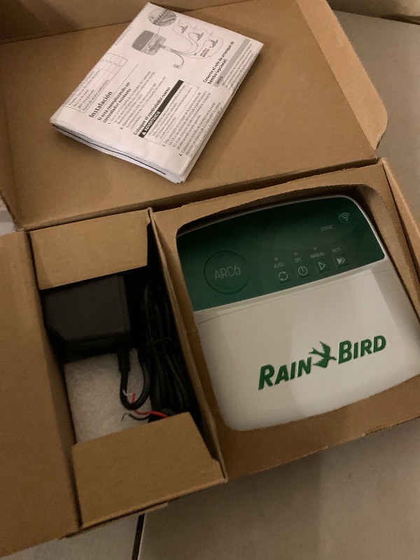 Photo 1 of Rain Bird ARC6 App-Based Indoor Smart WiFi Irrigation Sprinkler Timer/Controller, 6-Zone/Station, EPA WaterSense Certified, Compatible with Alexa, Indoor 6-Station