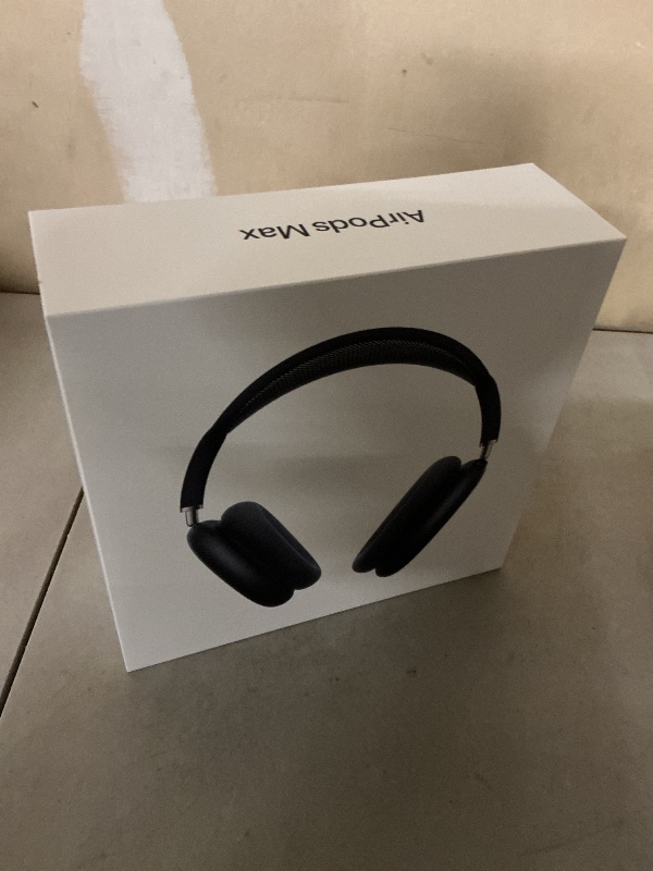Photo 1 of Apple AirPods Max Wireless Over-Ear Headphones, Pro-Level Active Noise Cancellation, Transparency Mode, Personalized Spatial Audio, USB-C Charging, Bluetooth Headphones for iPhone - Midnight