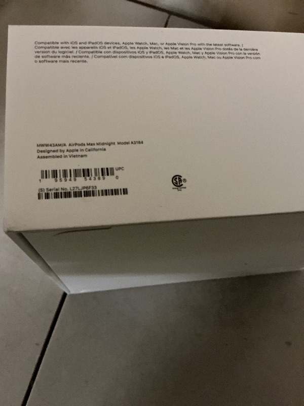 Photo 1 of Apple AirPods Max Wireless Over-Ear Headphones, Pro-Level Active Noise Cancellation, Transparency Mode, Personalized Spatial Audio, USB-C Charging, Bluetooth Headphones for iPhone - Midnight