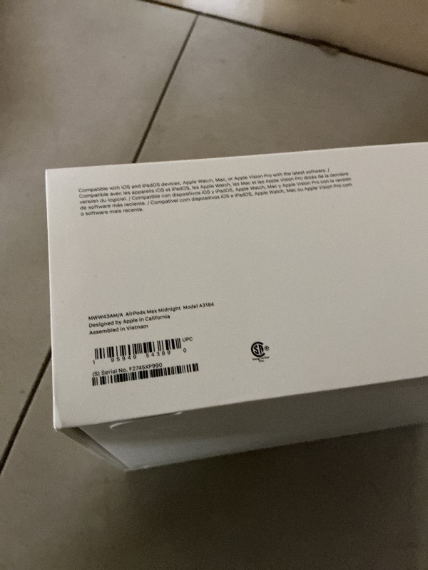 Photo 1 of Apple AirPods Max Wireless Over-Ear Headphones, Pro-Level Active Noise Cancellation, Transparency Mode, Personalized Spatial Audio, USB-C Charging, Bluetooth Headphones for iPhone - Midnight