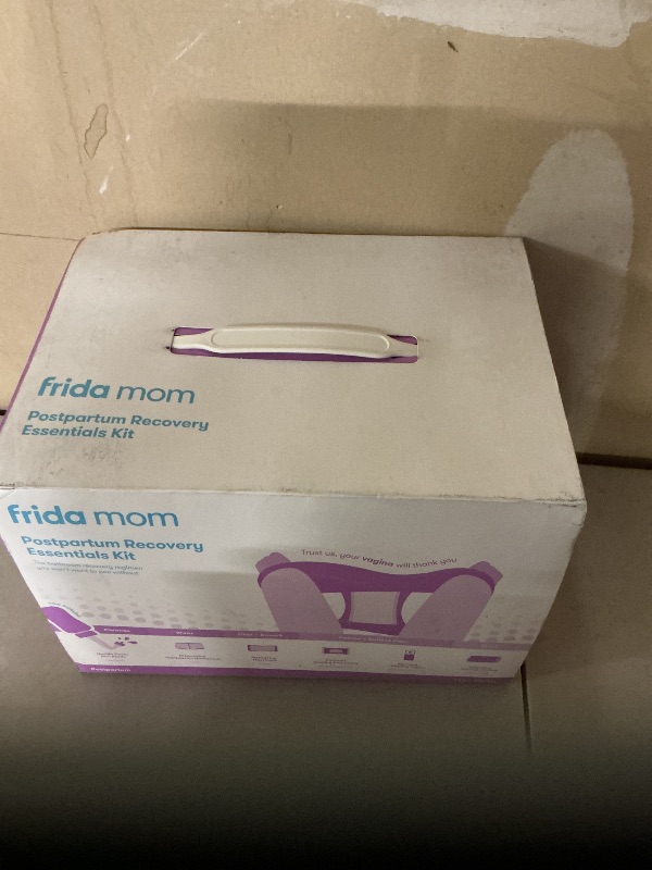 Photo 1 of Frida Mom 11pc Postpartum Essentials Kit Gift Set, Hospital Bag Must Haves for New Mom, Includes 4 Disposable Postpartum Underwear, 4 Ice Maxi Pads, Perineal Healing Foam & 24 Pad Liners & Peri Bottle